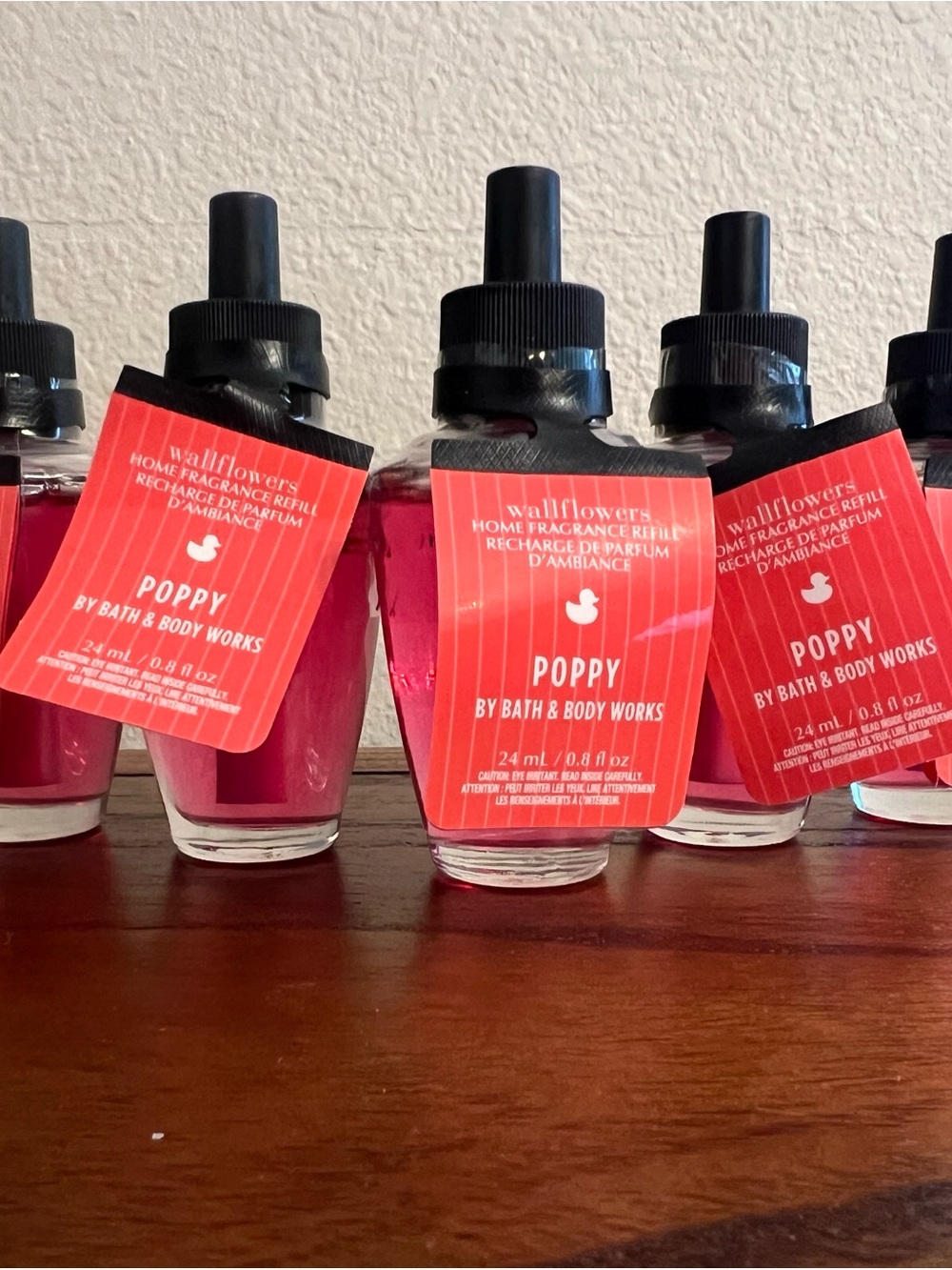Bath & Body Works Wallflowers Refill - Poppy, Set of 5, New